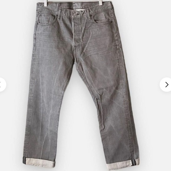 Levi's 501 Men's Gray Vintage Button Fly Jeans Size 38 - Picture 1 of 14